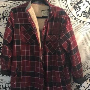 Fleece lined flannel